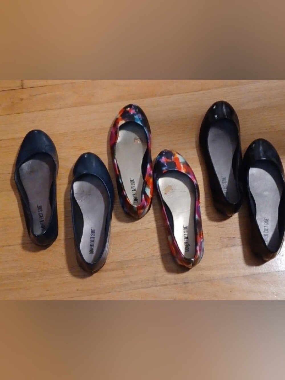 Lower East Side Patent Faux Leather Like  Ballet Flats Shoes